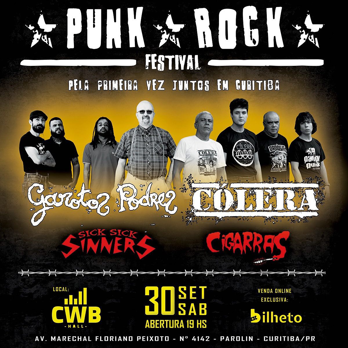 A primeira edição do Punk Rock Festival com Garotos Podres e Cólera!